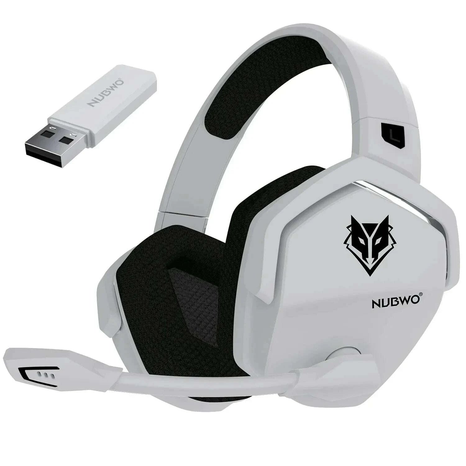 KIMLUD, NUBWO G06 Dual Wireless Gaming Headset with Microphone for PS5, PS4, PC, Mobile, Switch 2.4GHz Wireless Bluetooth Headphone, KIMLUD Womens Clothes