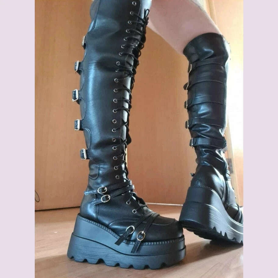 brand-design-big-size-43-shoelaces-cosplay-motorcycles-boots-buckles-platform-wedges-high-heels-thigh-high-boots-women-shoeskimlud-womens-fashion-34617045