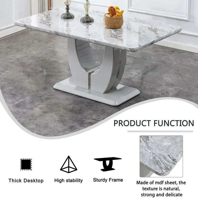 63-inch-rectangular-marble-dinner-table-for-6---imitation-marble-grain-for-kitchen-and-dining-room-grey-finish-kimlud-kimlud-33921037