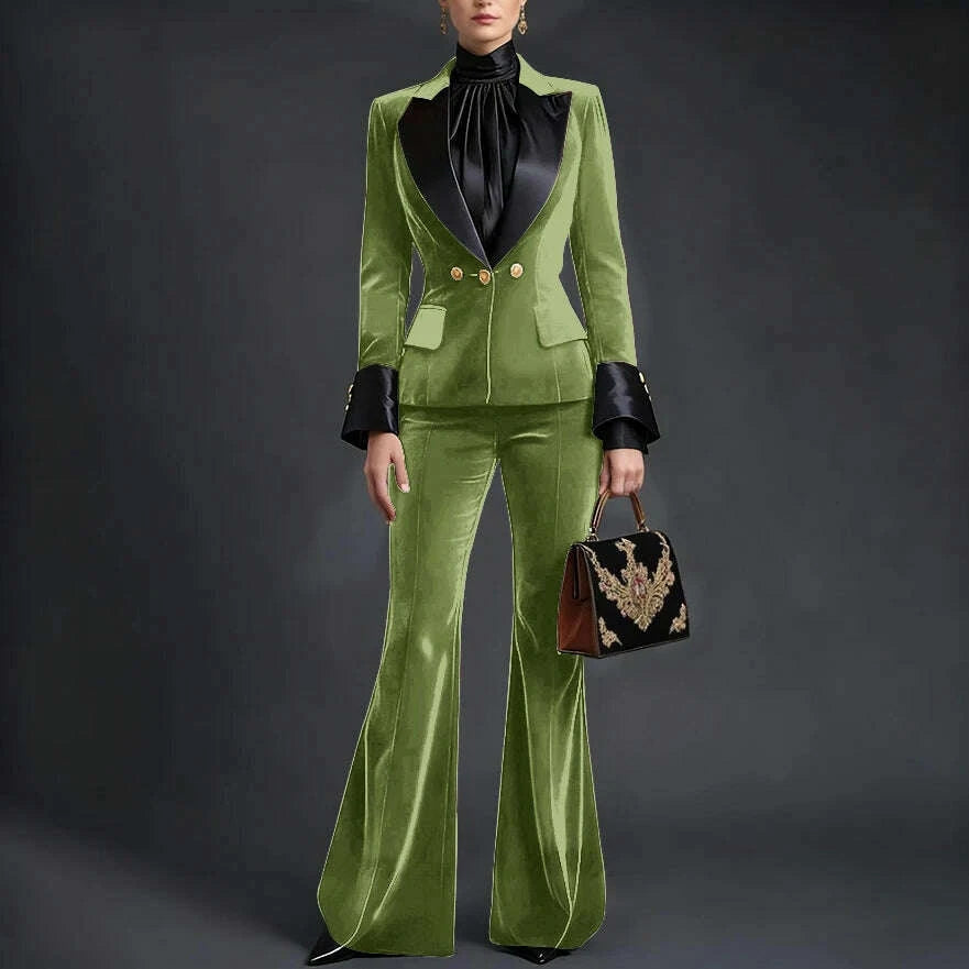 luxury-velvet-womens-burgundy-suits-three-buttons-2-piece-set-vintage-satin-peaked-lapel-blazer-flared-pants-evening-outfitkimlud-womens-clothes-35081910