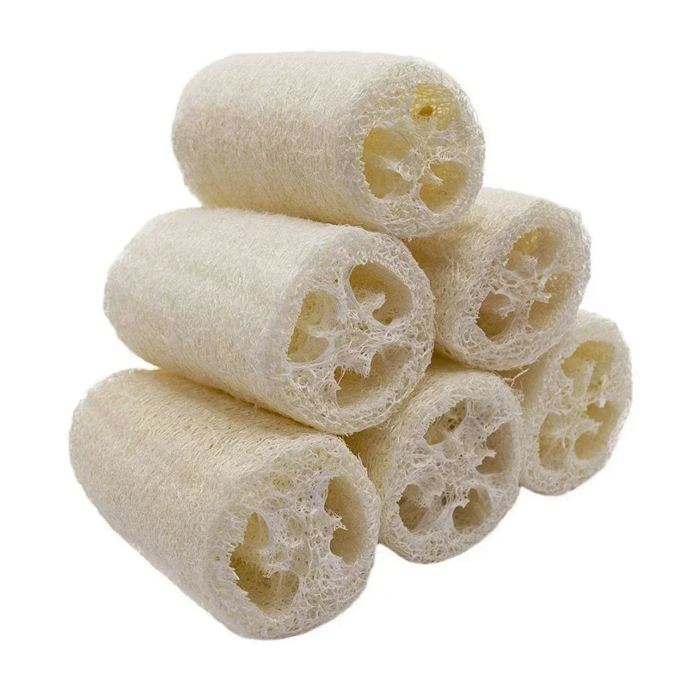 5PCS/10PCS Shower Sponge Scrubber Natural Loofah Luffa Scrubber Kitchen Clean Dish Rag