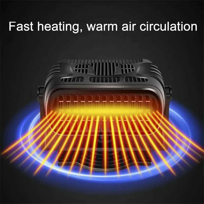 KIMLUD, Car Heater 12V 24V 4in1 Powerful Defroster Defogger for Windshield 360 Rotation Vehicle Interior Heater Auto Accessories Winter, KIMLUD Womens Clothes