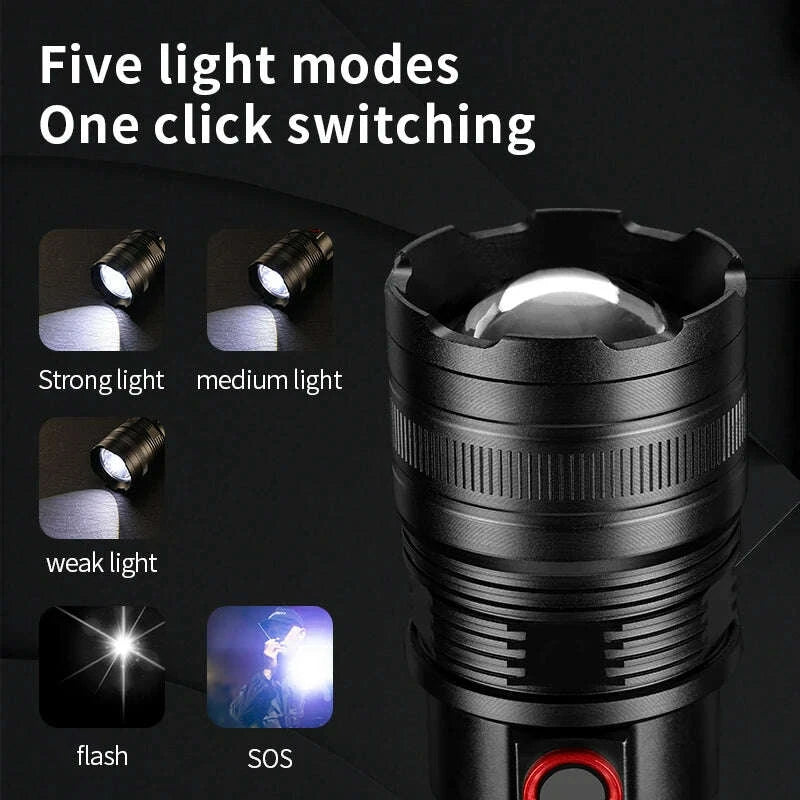 powerful-spotlight-long-range-led-flashlight-strong-light-lamp-tactical-torch-lantern-built-in-battery-type-c-charging-torchkimludkimlud-35562608