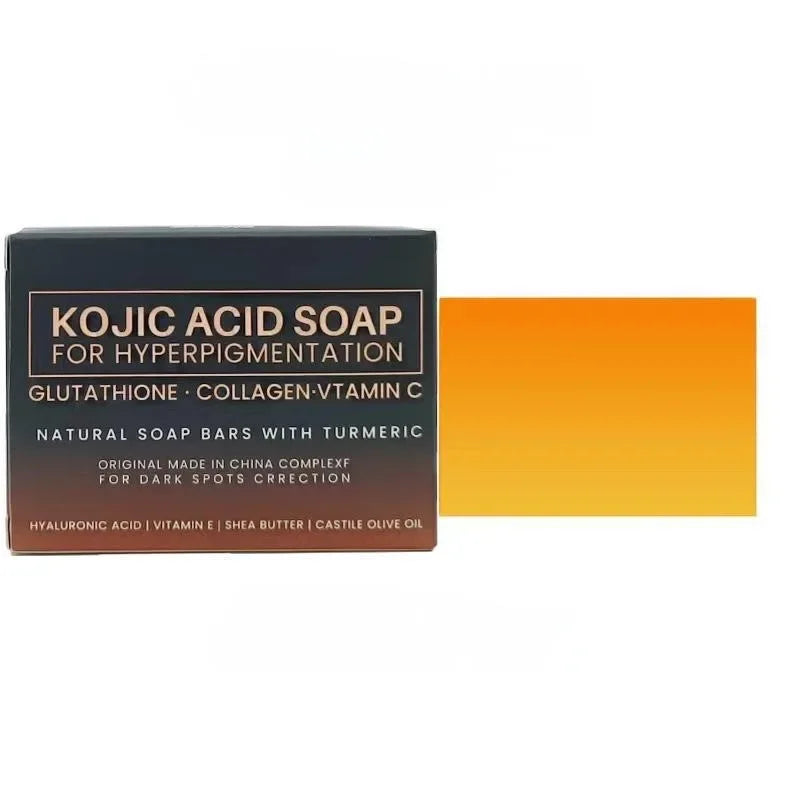 Kojic Acid Facial Soap Brightening — Golden Amber | KIMLUD