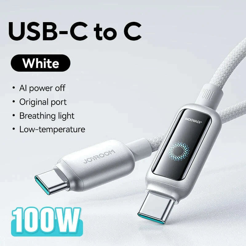 joyroom-100w-usb-c-cable-automatic-power-off-fast-charge-type-c-cable-for-iphone-16-15-pro-max-xiaomi-sumsang-huaweikimlud-womens-fashion-34616416
