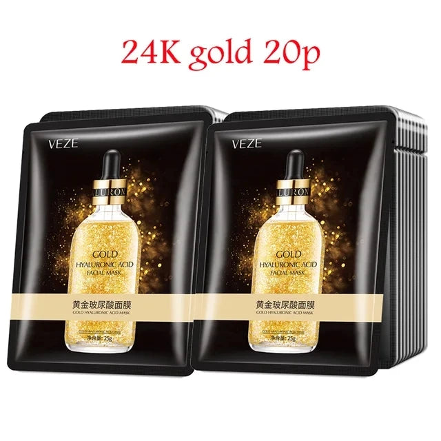 30Pcs Face Mask Sets Fresh Fruit Face Care Sheet Masks Hydrating Anti-aging Oil Control Acne Treatment Facial Mask Skin Care Set