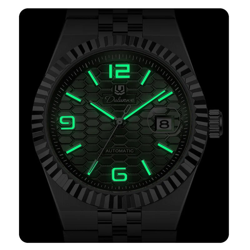 Stainless Steel Automatic Men's Watch — Silver | KIMLUD