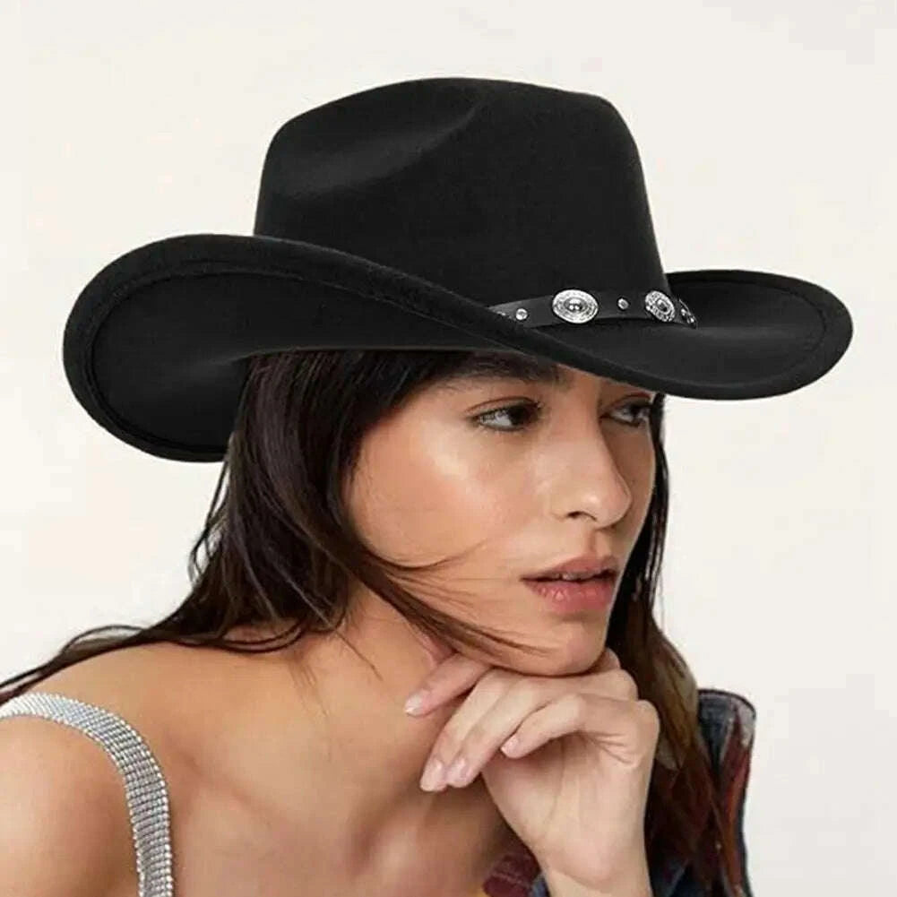 vintage-western-cowboy-hat-comfortable-roll-up-brim-belt-buckle-cowgirl-fedora-cowgirl-church-sombrero-hombre-capskimludkimlud-35562942