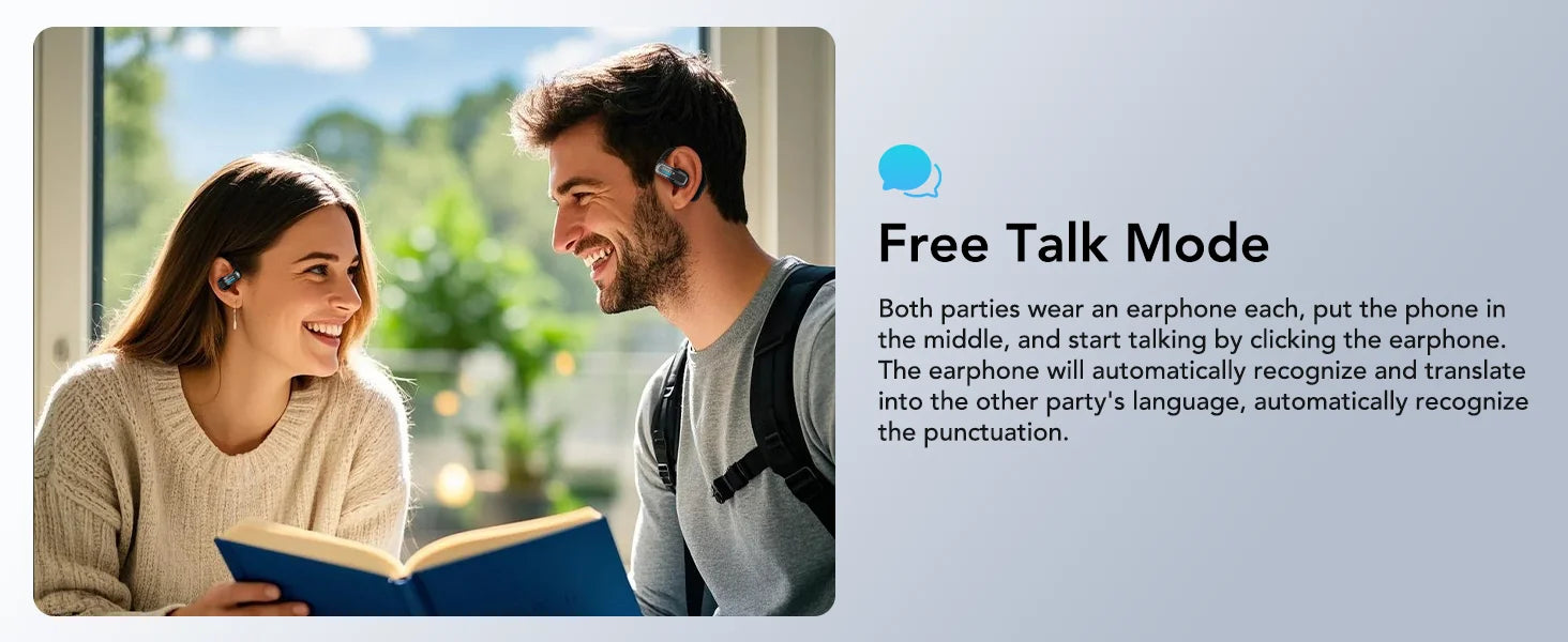 Sleek AI Translator Earbuds X8 With Low Latency Gaming Bluetooth 5.4 — Black | KIMLUD