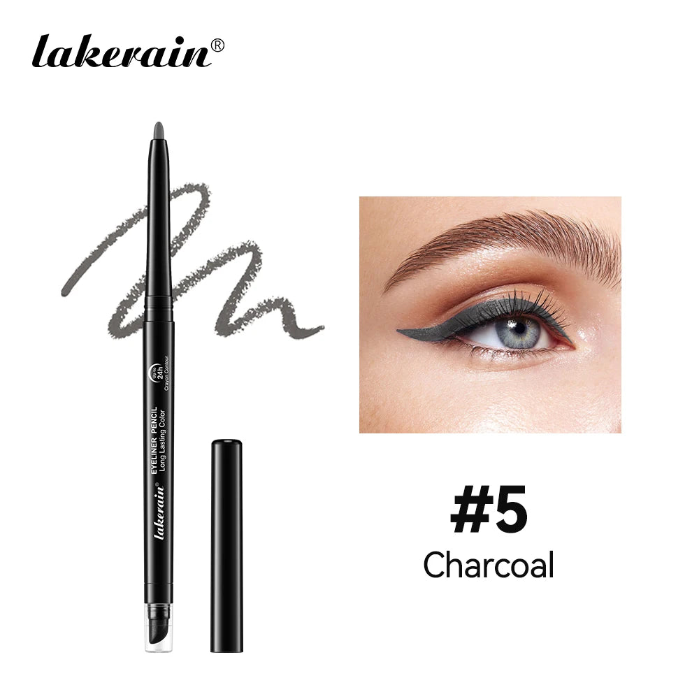 Waterproof Eyeliner Pencil Long-Lasting High color development Double-head design Built-in applicator pencil sharpener Eyeliner