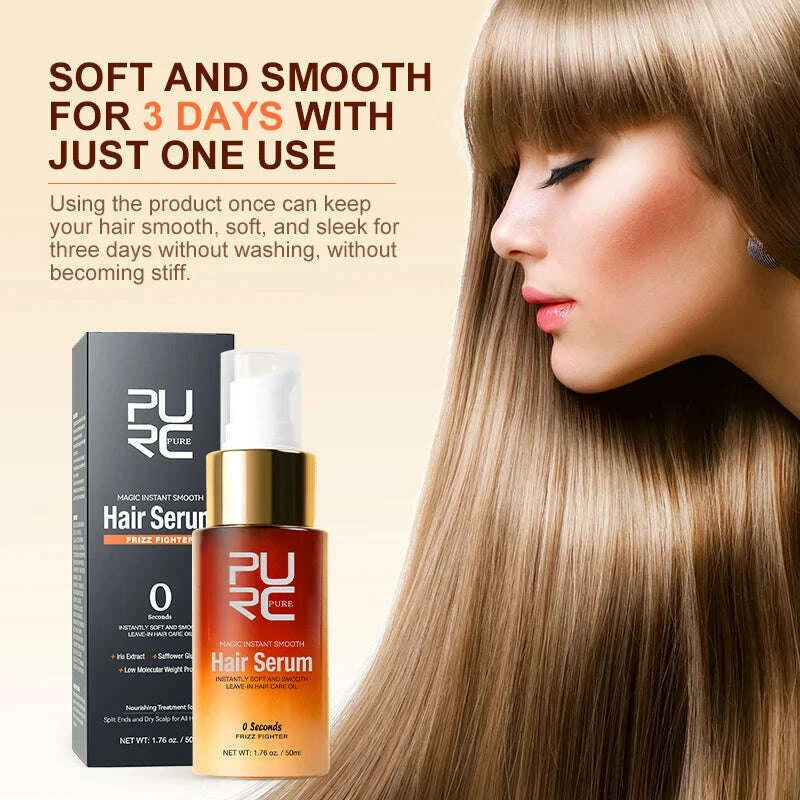purc-magic-instant-smooth-hair-serum-nourishing-repair-damaged-leave-in-hair-oil-anti-frizz-softness-hair-carekimlud-womens-fashion-34617938