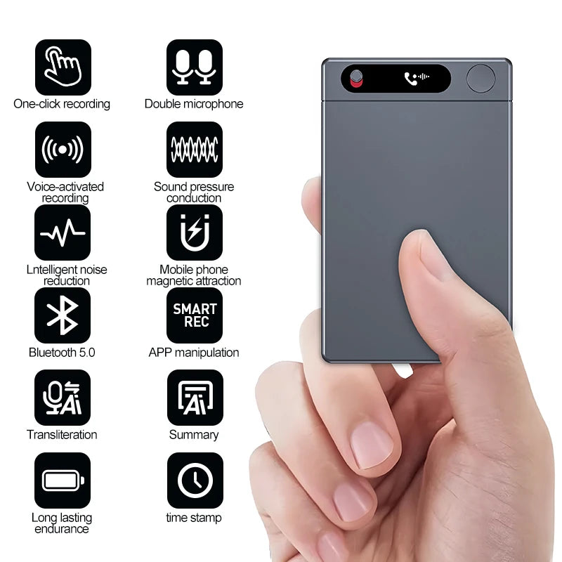 KIMLUD, Smart AI Recording Device with WiFi Quick Charge Large Memory Noise Reduction Function Portable Voice Activated Dictaphone, KIMLUD Womens Clothes