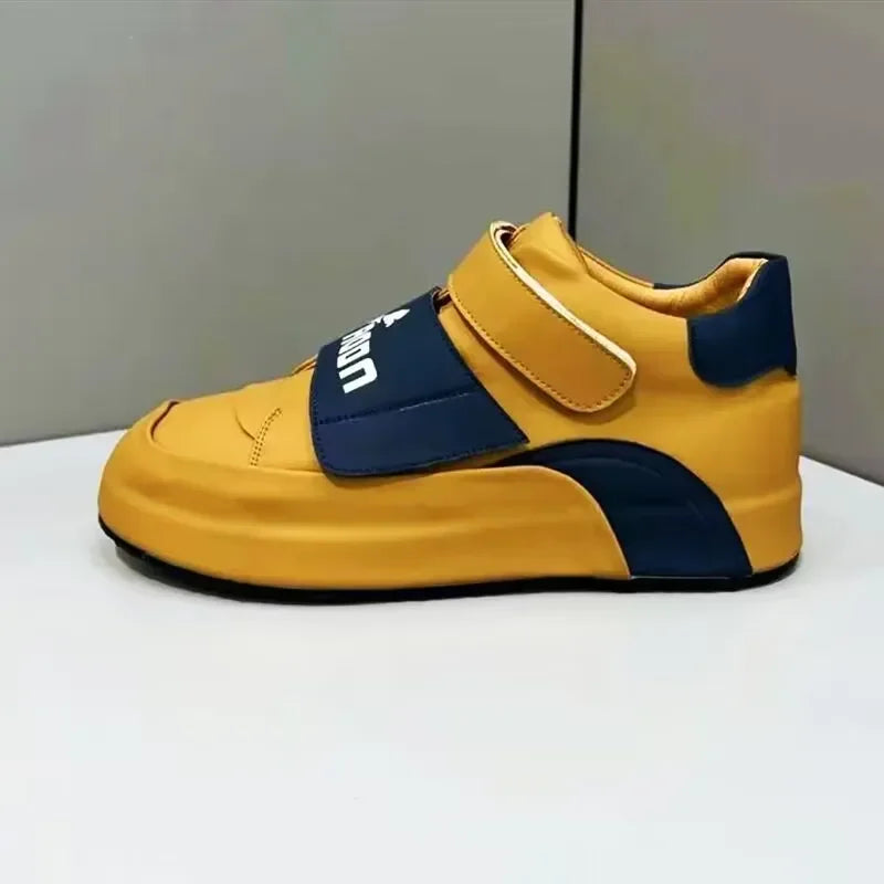 Sneaker Casual Men Designer Cover Bottom Board Shoe Fashion Microfiber Leather/Mesh Breathable Increased Internal Platform Shoes