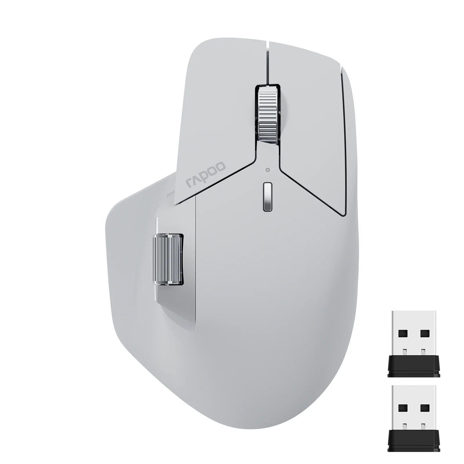 Ergonomic Matte Mouse Multi-Mode Bluetooth 4000 DPI — Graphite Gray | KIMLUD