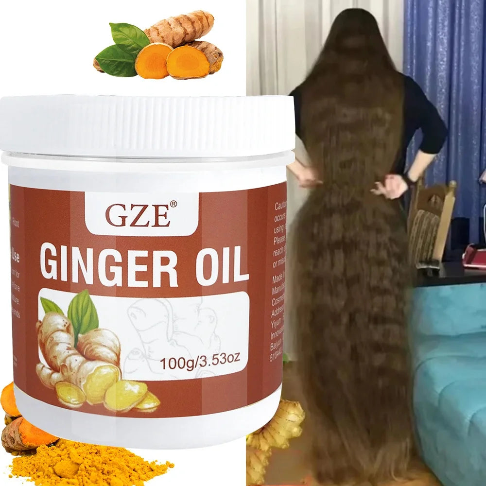 GZE Ginger Hair Oil, for longer, Fuller & Healthier Hair, Moisturizing