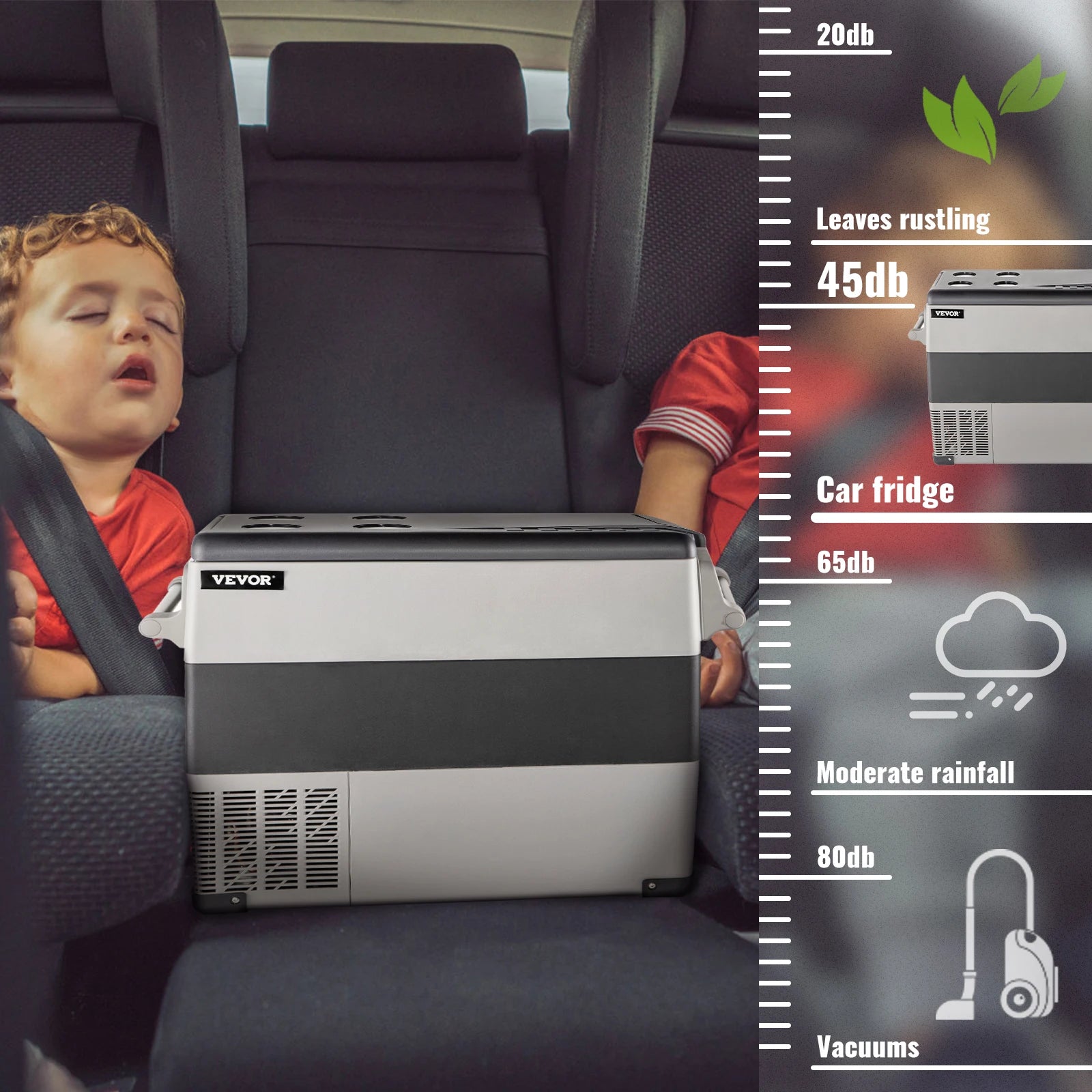 Portable Car Refrigerator 20L Premium — Black | KIMLUD
