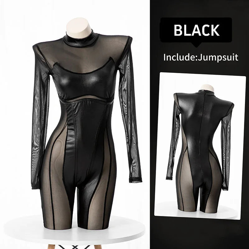 Jumpsuit – Cat Woman Cosplay – Polyester – Black | KIMLUD