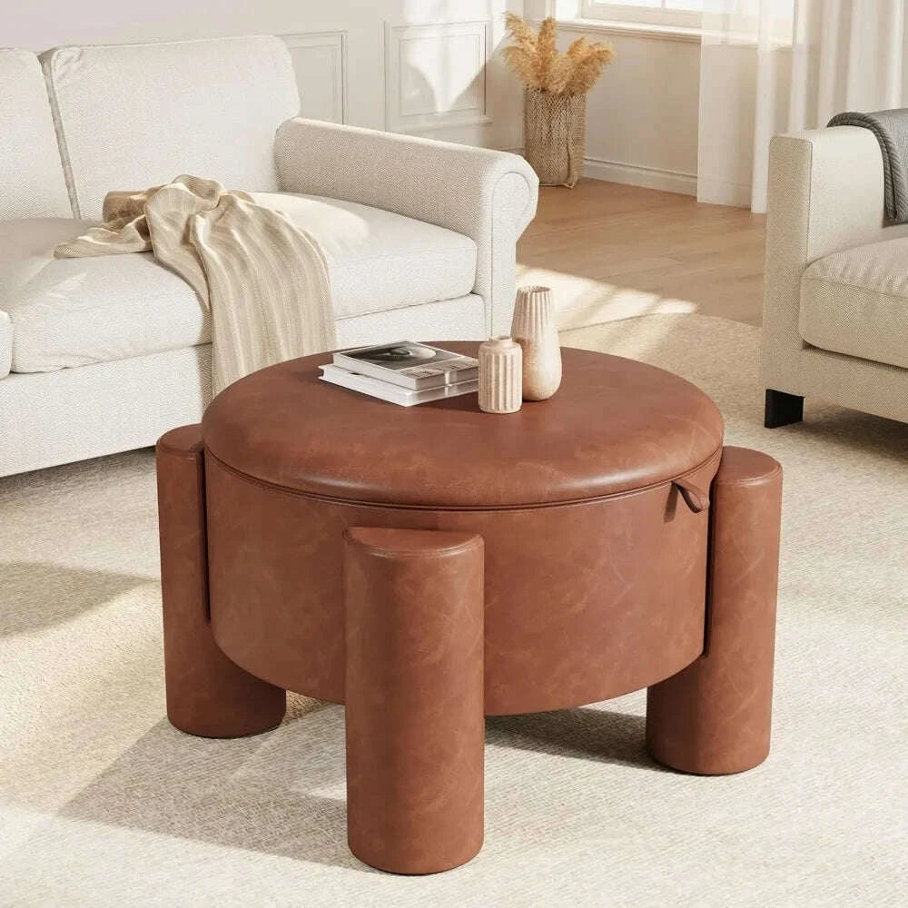 storage-ottoman-with-removable-top-24-round-coffee-table-ottoman-upholstered-footrest-faux-leather-ottoman-for-smallkimlud-womens-fashion-34604164