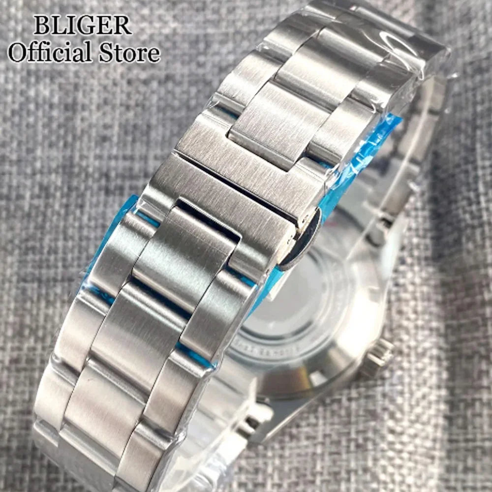 Tandorio 20ATM Waterproof Diver 36mm Field Watch Men NH35 Mechanical Movt Black White Dial Luminous Sapphire Glass 3.8 Auto Date