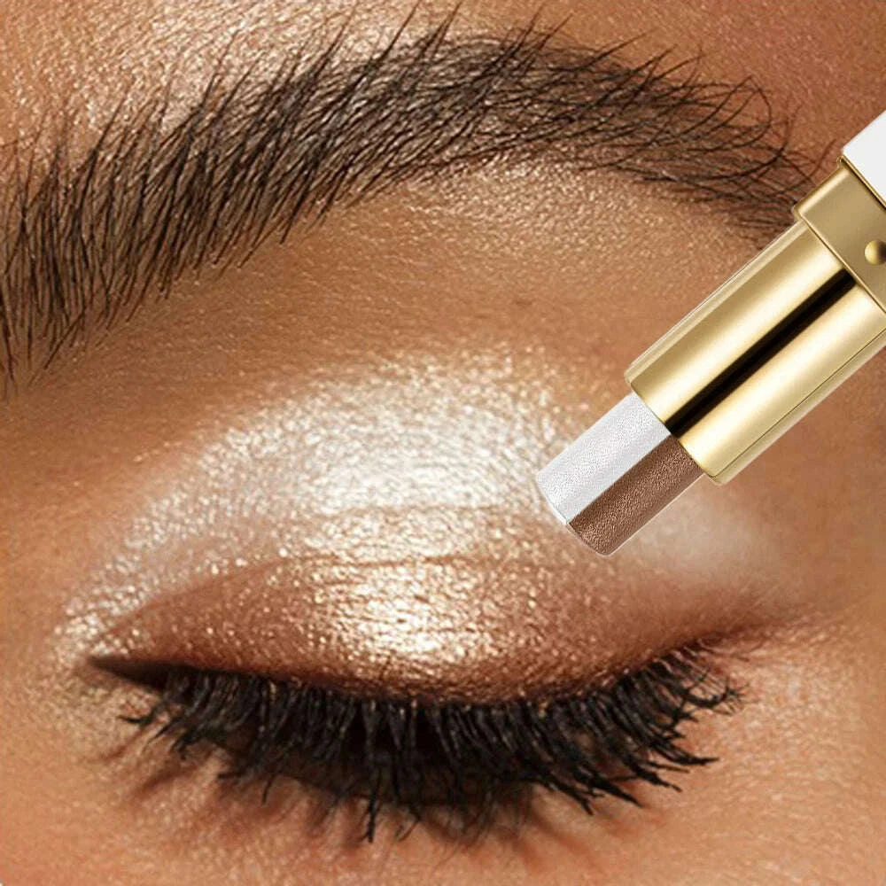 double-color-eyeshadow-stick-glitter-highlight-shadow-stick-eye-makeup-waterproof-lasting-shimmer-metallic-eyeshadow-makeupkimlud-womens-fashion-34620399