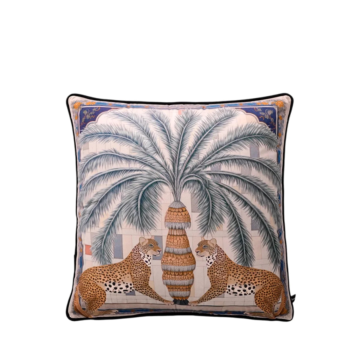 Pink Chinoiserie Pillow Covers 16x16 Inch Traditional Style Bird Dog Floral Vase Decorative Throw Pillow Case Velvet Double Side