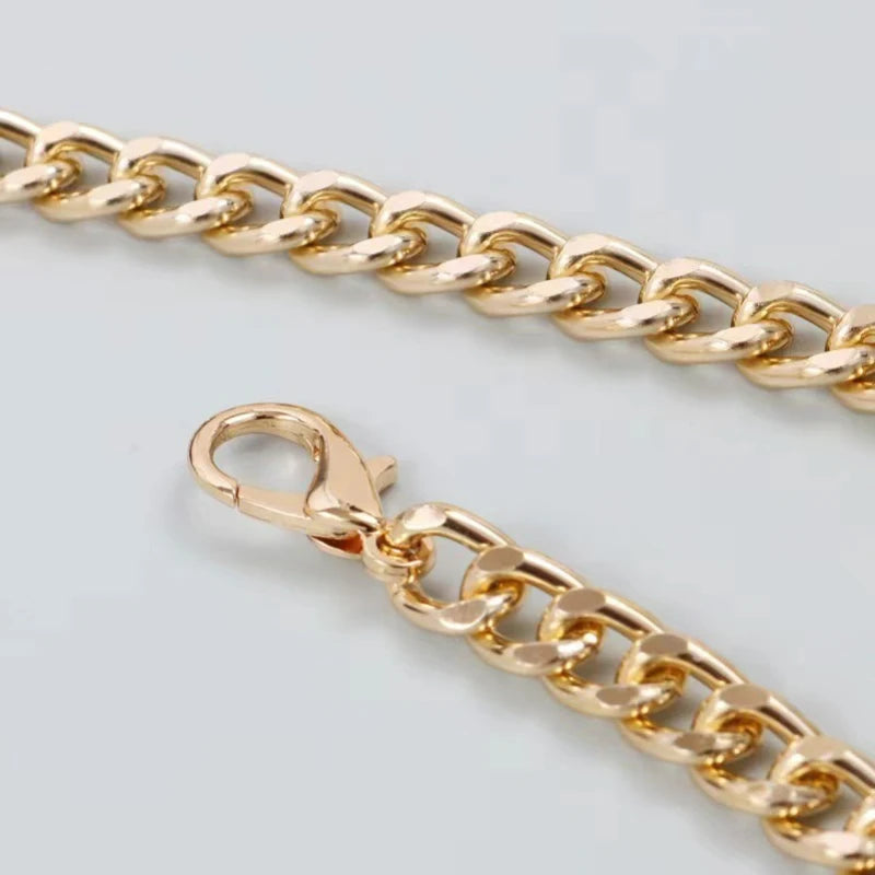 New Fashion Designer Metal Chain Belt For Women Golden Personality Hip Hop Style Tassel Belts  Goth Waistband Dress Accessory