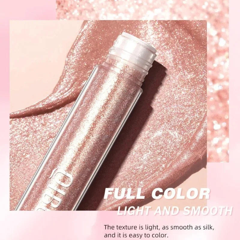 Diamond Liquid Lipstick Moisturizing Long-Lasting Makeup Mirror Gloss Sparkling Pink Lip Glaze Non Stick Cup Lip Gloss Cosmetics