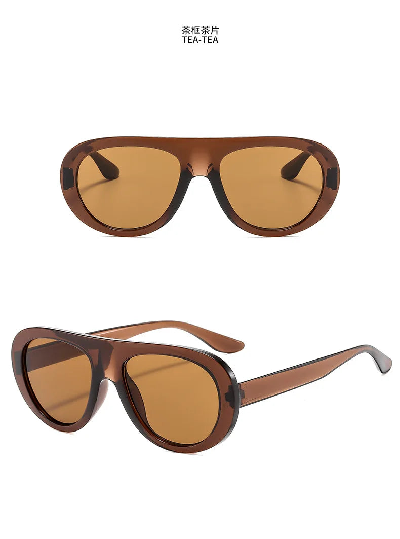 Acetate Sunglasses Oversized Hip Hop - Black | KIMLUD