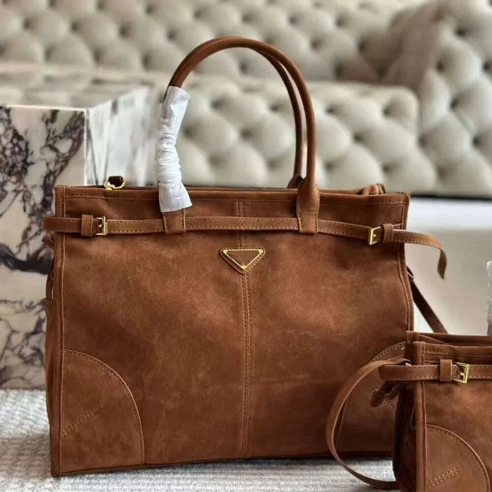 2025-new-casual-versatile-leather-belt-buckle-suede-retro-underarm-bag-premium-texture-niche-handbag-crossbody-bag-shoulder-bagkimlud-womens-clothes-35074153