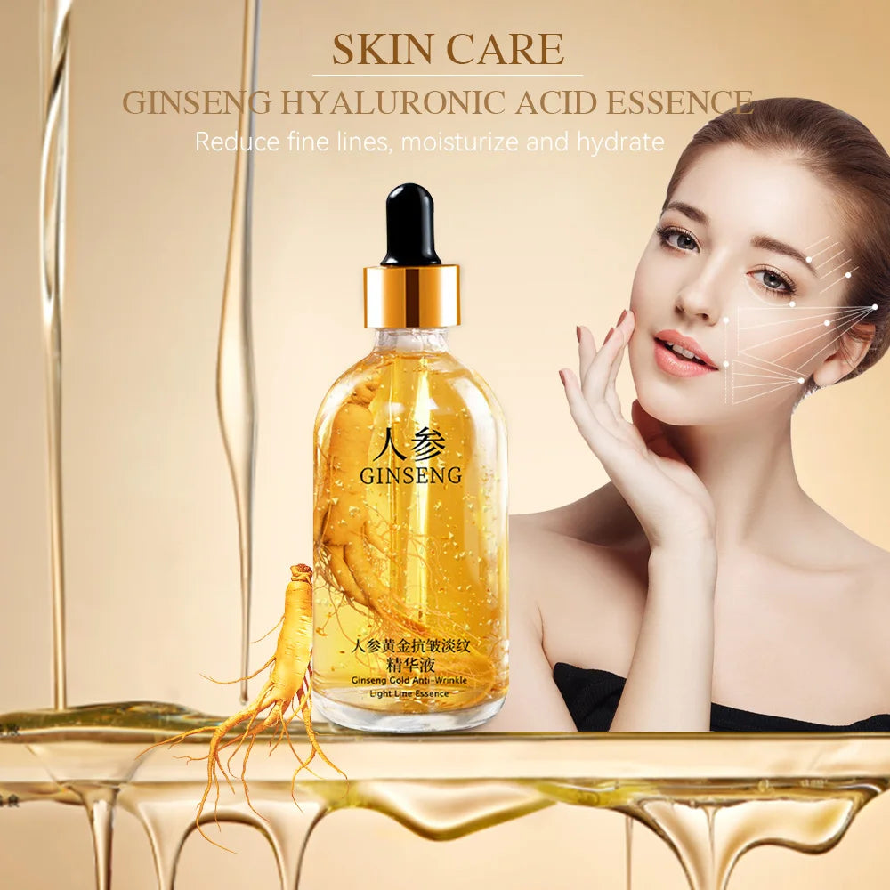 24K Gold Serum Hyaluronic Acid Anti Aging Lifting — Clear | KIMLUD
