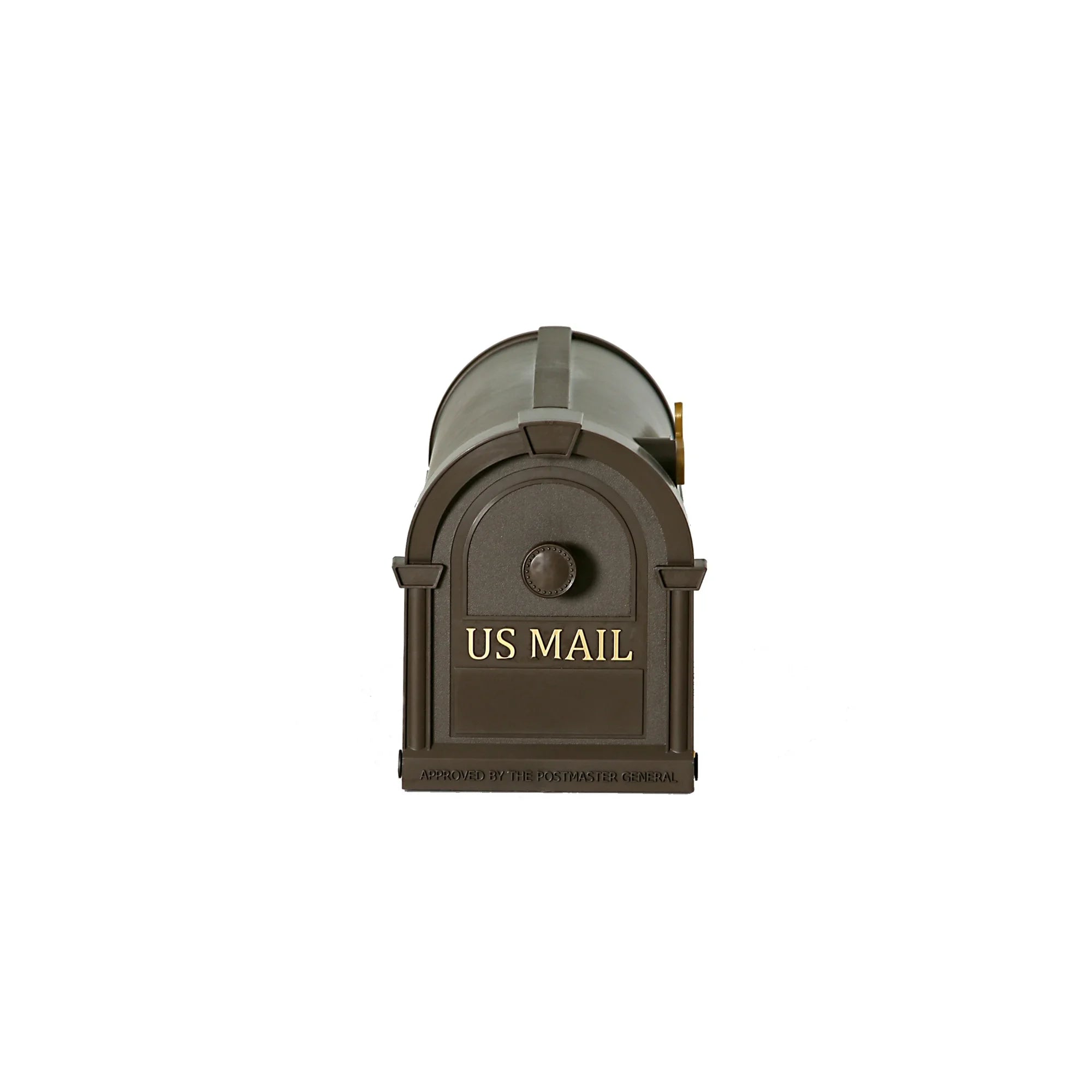 Decorative Plastic Post Mount Mailbox — Bronze | KIMLUD