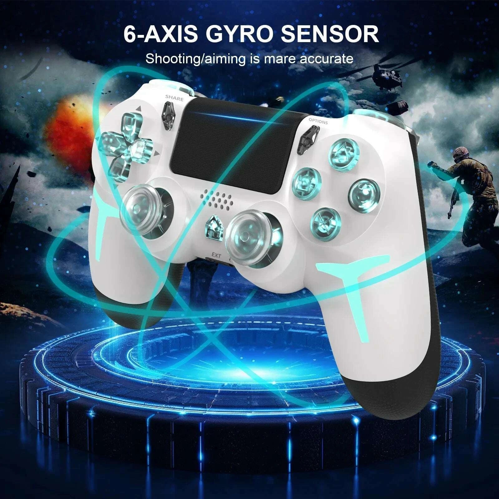 gaminja-rgb-light-wireless-game-controller-for-ps4-ps3-console-computer-pc-led-bluetooth-gamepad-6-axis-gyroscope-dual-vibrationkimlud-womens-fashion-34626592