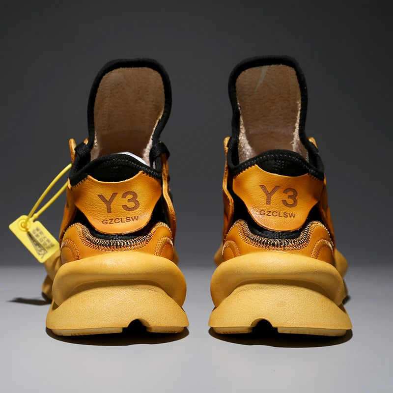 Handcrafted Casual Shoes For Men In Calf Leather Round-toe Men's Sneakers Women's Sneakers Sports Shoes For Women Size 35-46