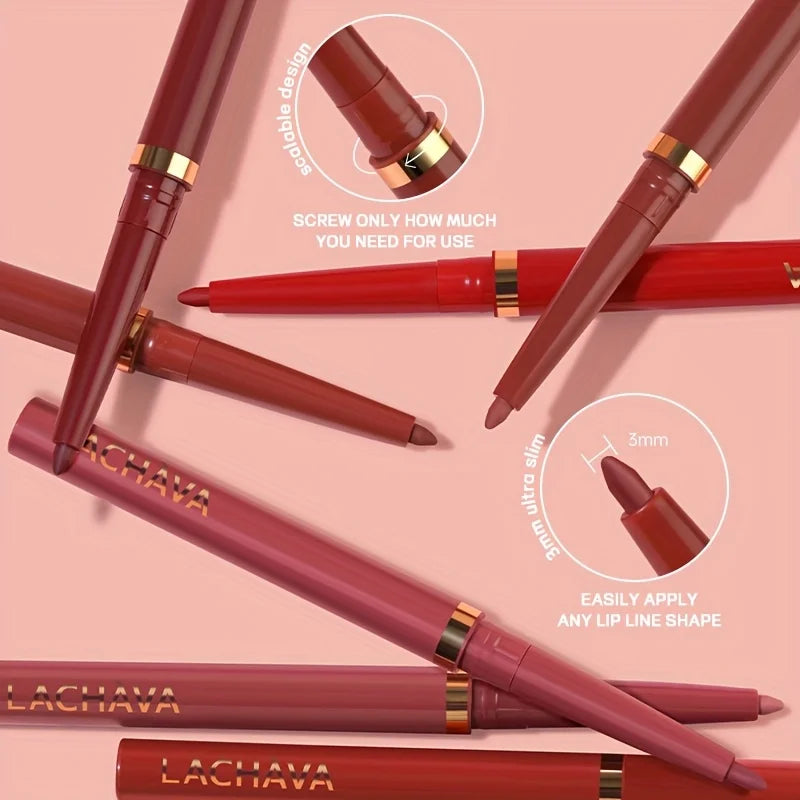 Waterproof Matte Lip Liner Pencil Retractable — Nude Matte | KIMLUD