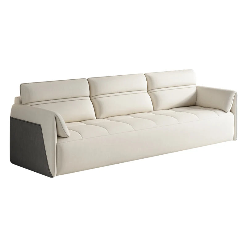 Multifunctional Storage Sofa With Concealed Storage And Sofa Bed — Creamy Ivory | KIMLUD