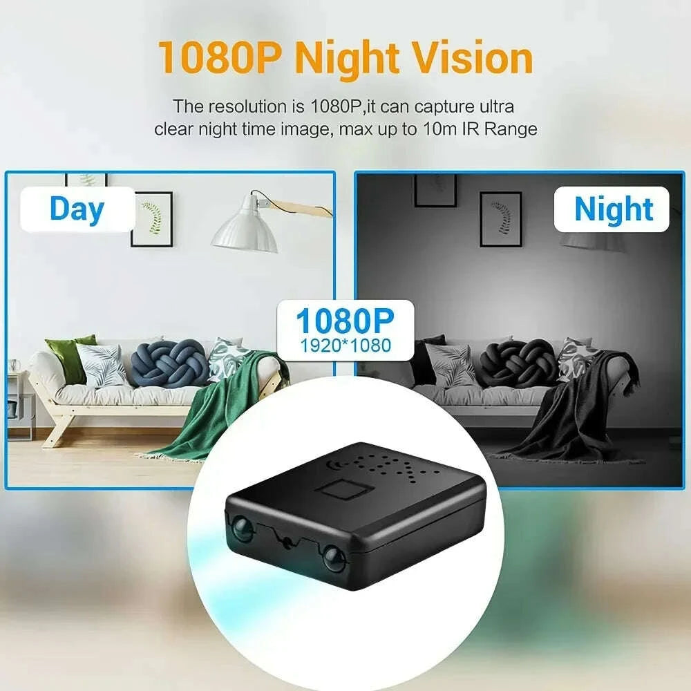 KIMLUD, Mini Camera Wifi Camcorder 4K Full HD 1080P Video Recorder Small Motion Detection Night Vision Security Smart Home IP Web Cam, KIMLUD Womens Clothes