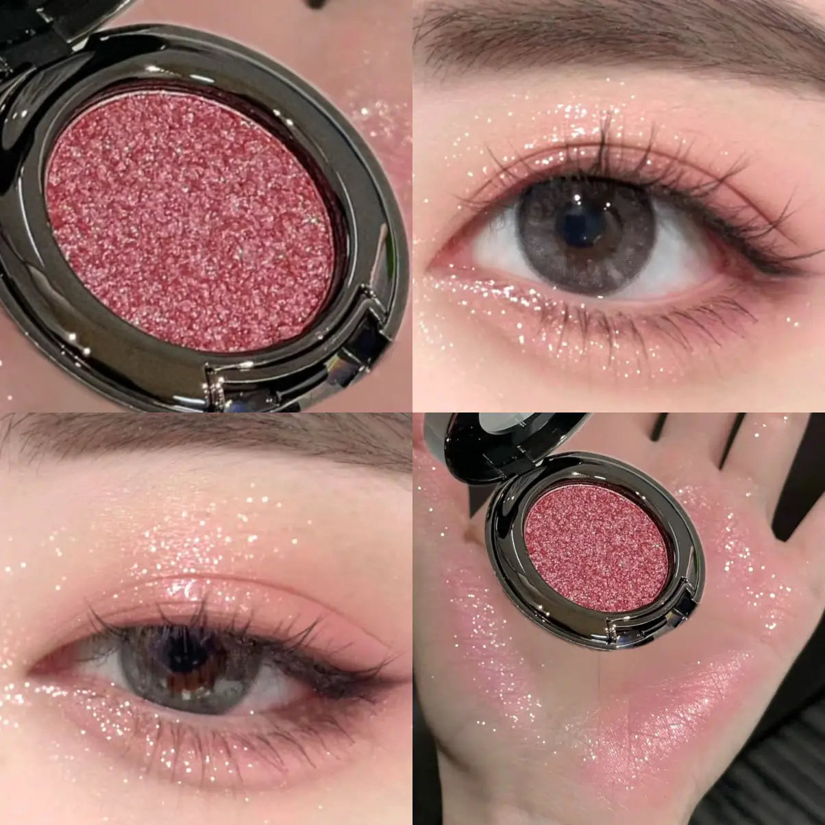 Cream Metallic Eyeshadow Palette Smoked Green With Chameleon Blue Sparkle — Smoked Green | KIMLUD