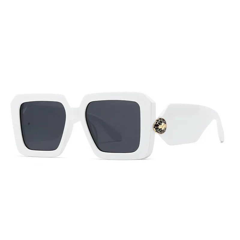 New Oversized Square Sunglasses Women For Female Luxury Brand Designer Vintage Sun Glasses Popular Punk Elegant Sexy Lady Shades