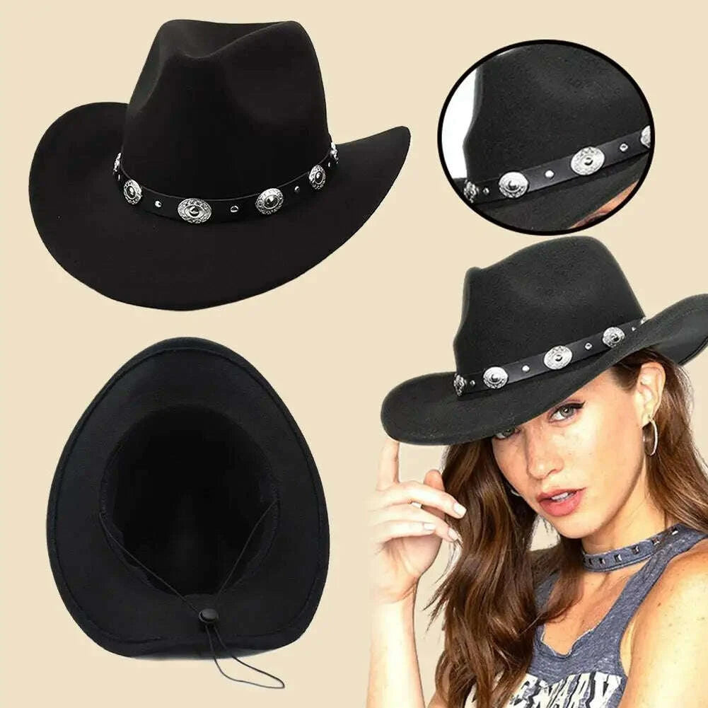 vintage-western-cowboy-hat-comfortable-roll-up-brim-belt-buckle-cowgirl-fedora-cowgirl-church-sombrero-hombre-capskimludkimlud-35562938
