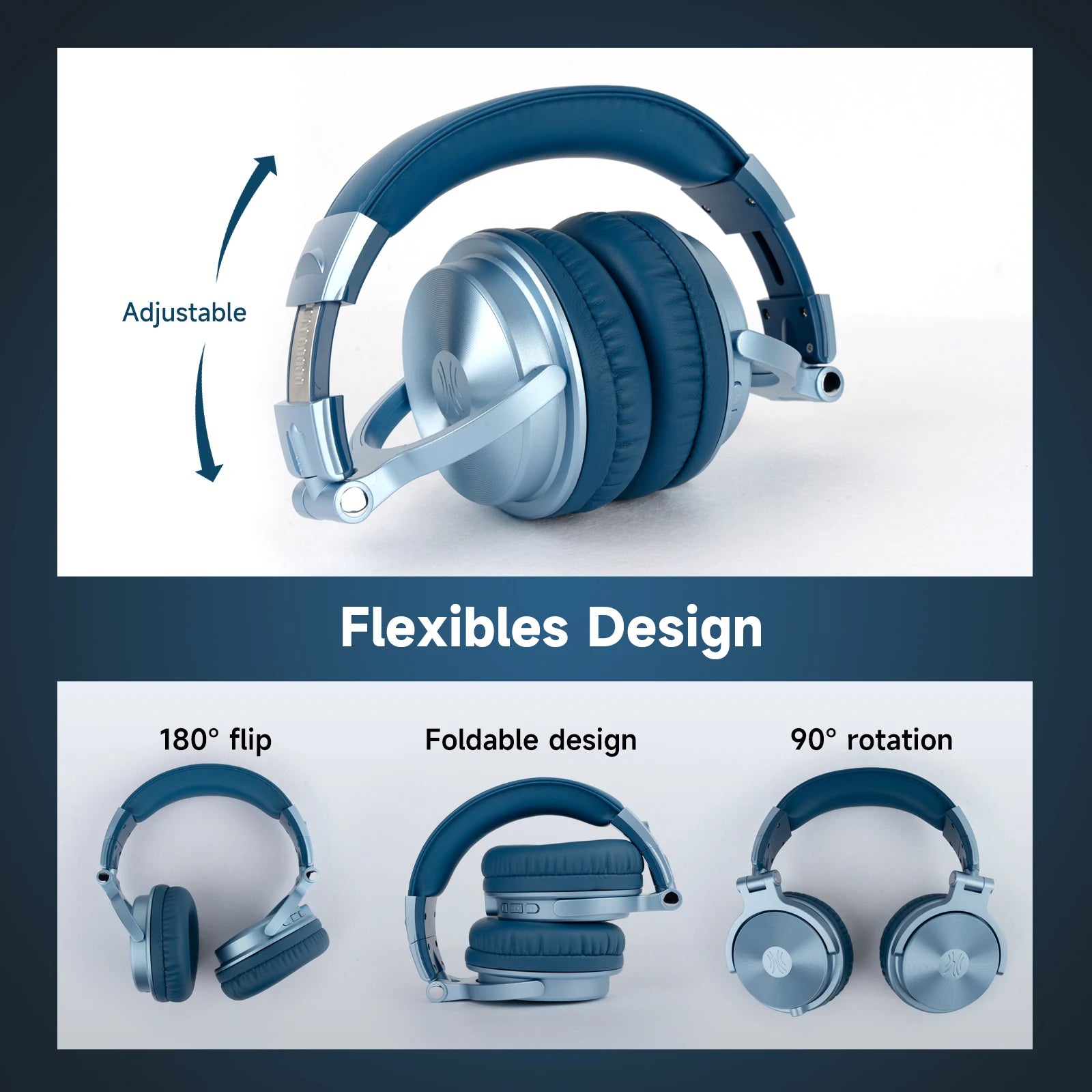 KIMLUD, Oneodio Wireless Bluetooth 5.2 Headset Over Ear Headphones With Microphone 110Hr Hi-Res Stereo Earphone For Phone PC Sports, KIMLUD Womens Clothes