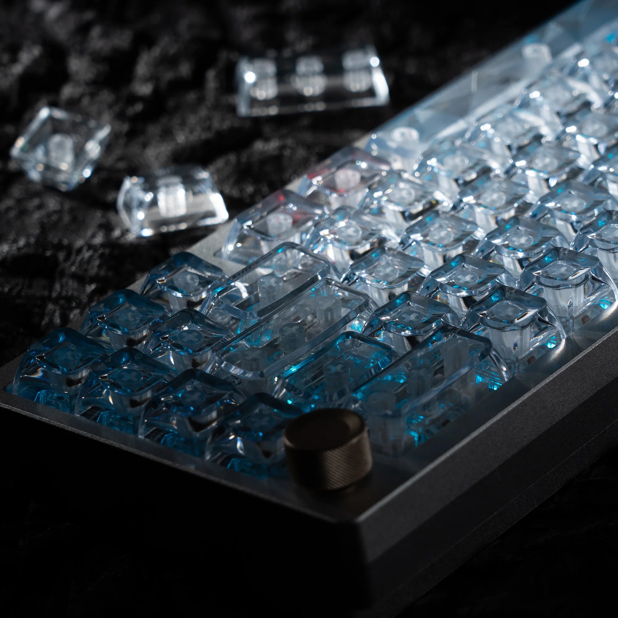 Keycap Set – Ice Cube – ASA Profile – Transparent | KIMLUD