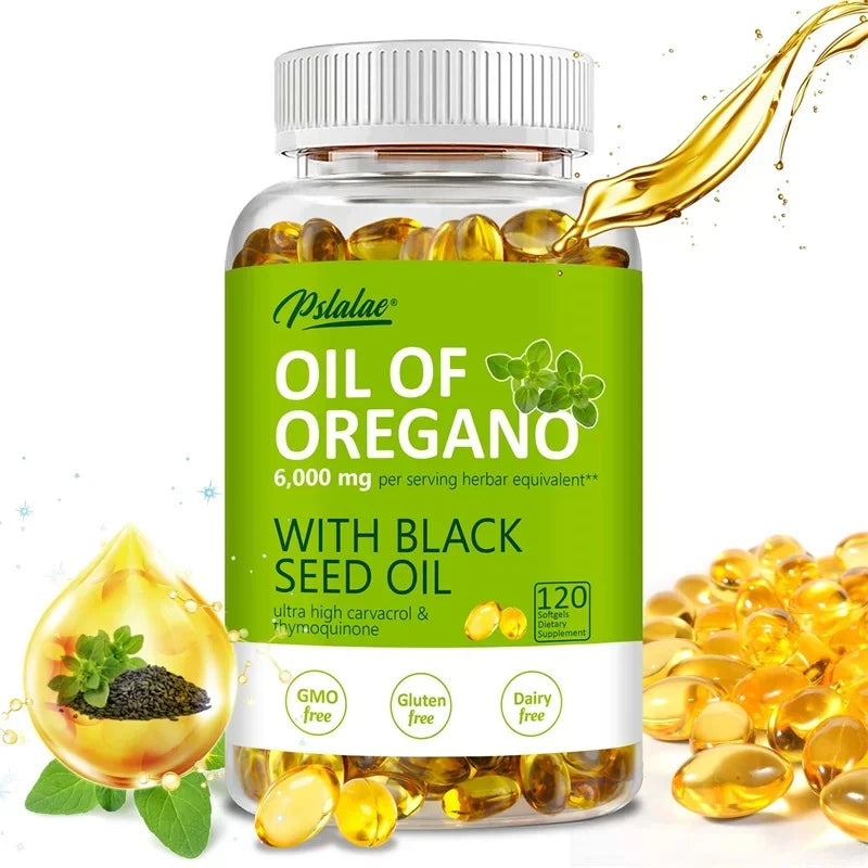 Oregano Oil - Natural Antioxidant, Immune Support, Balance Intestinal Flora, Promote Digestion and Absorption
