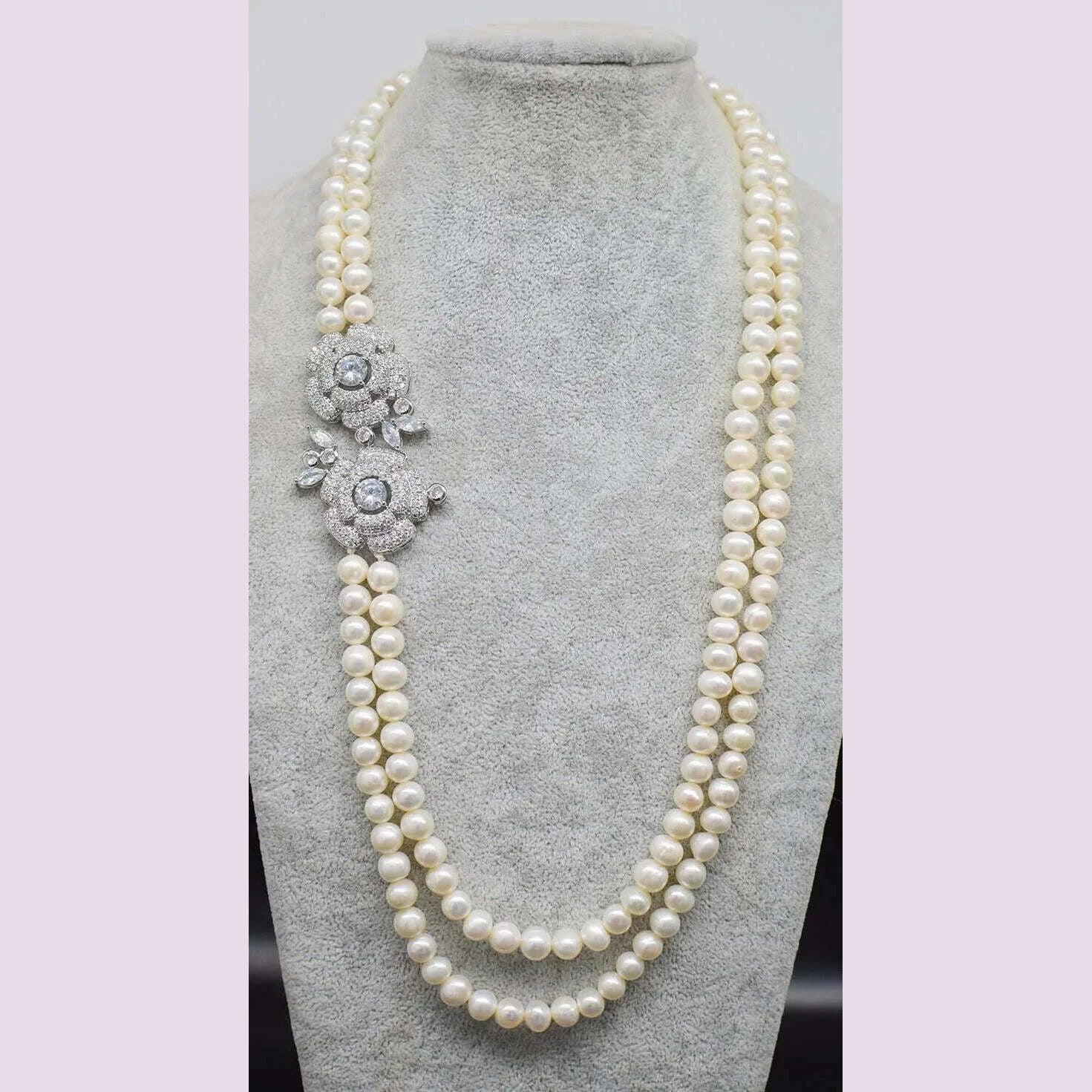 2rows-freshwater-pearl-whitegray-round-8-9mm-necklace-24-26-fppj-wholesale-for-woman-gift-kimlud-kimlud-33912934