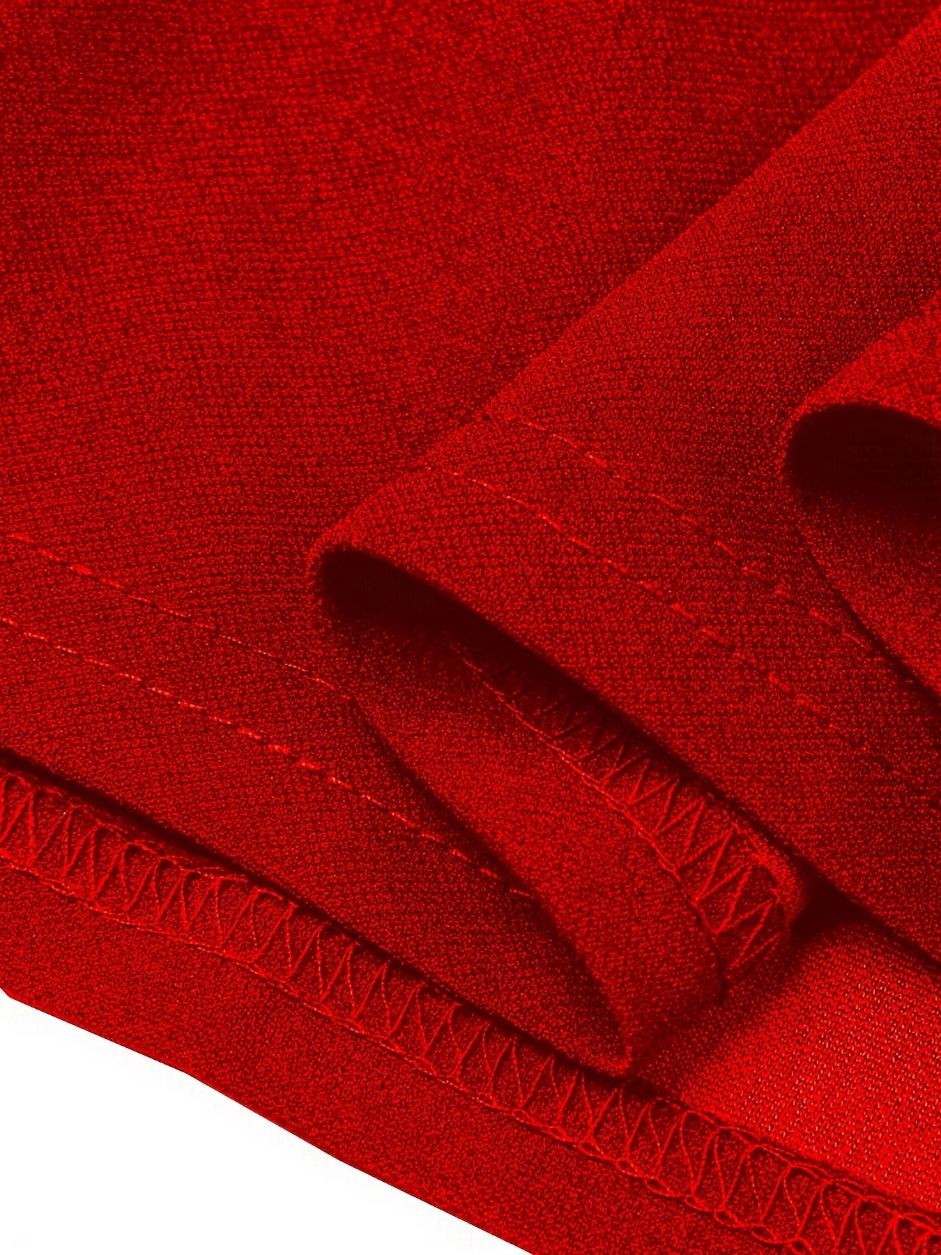 Polyester Elastane Colorblock Sheath Dress Red KIMLUD