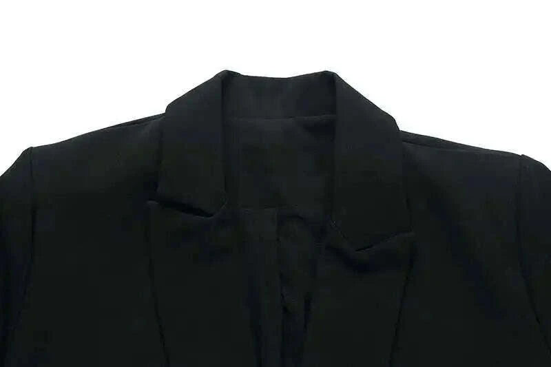 KIMLUD, DEAT Fashion Women's Suit Dress Notched Doube Breasted Irregular Hem Lace Spliced Slim Suit Jackets Summer 2024 New Tide 7AB4231, KIMLUD Womens Clothes