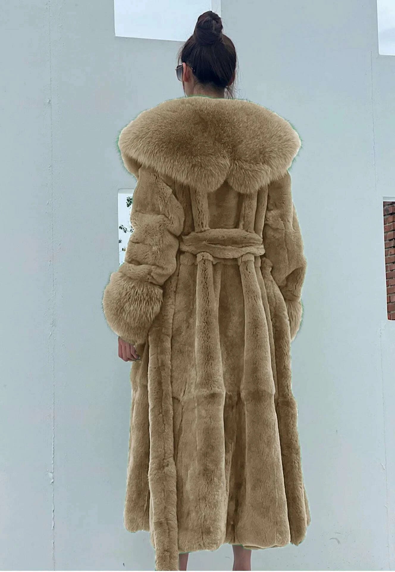 KIMLUD, 2024 Long Mink Coats Women Fur Coats Winter Outwear Faux Fur Jacket Female Long Sleeve Ladies Casual Oversize Fur Coat Parkas, KIMLUD Womens Clothes
