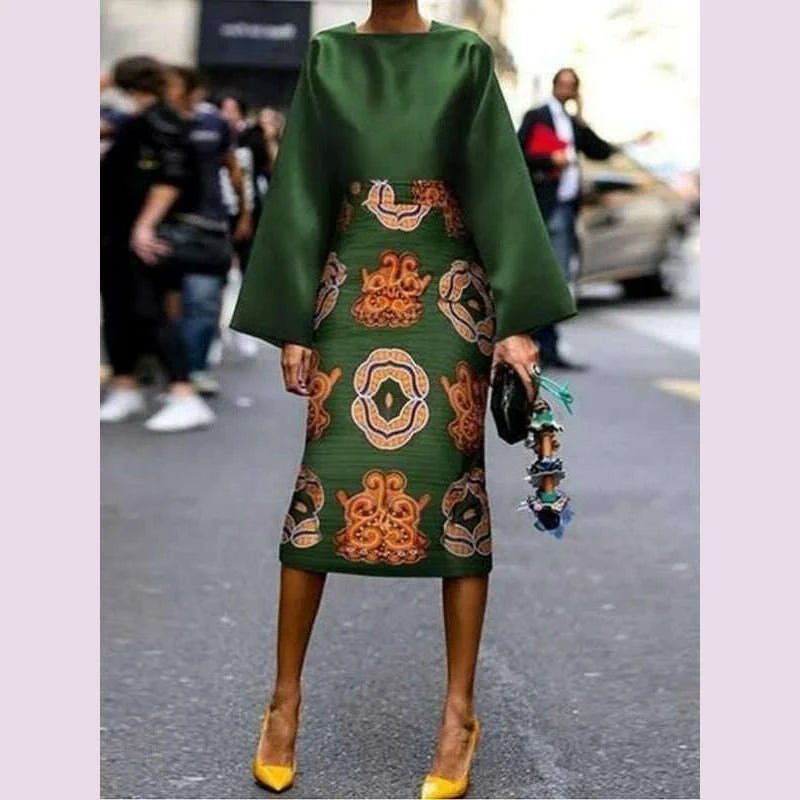 krismile-women-spring-printed-midi-dresses-2024-fashion-long-sleeves-round-neck-midi-dresses-vintage-green-dresses-kimlud-kimlud-33911815