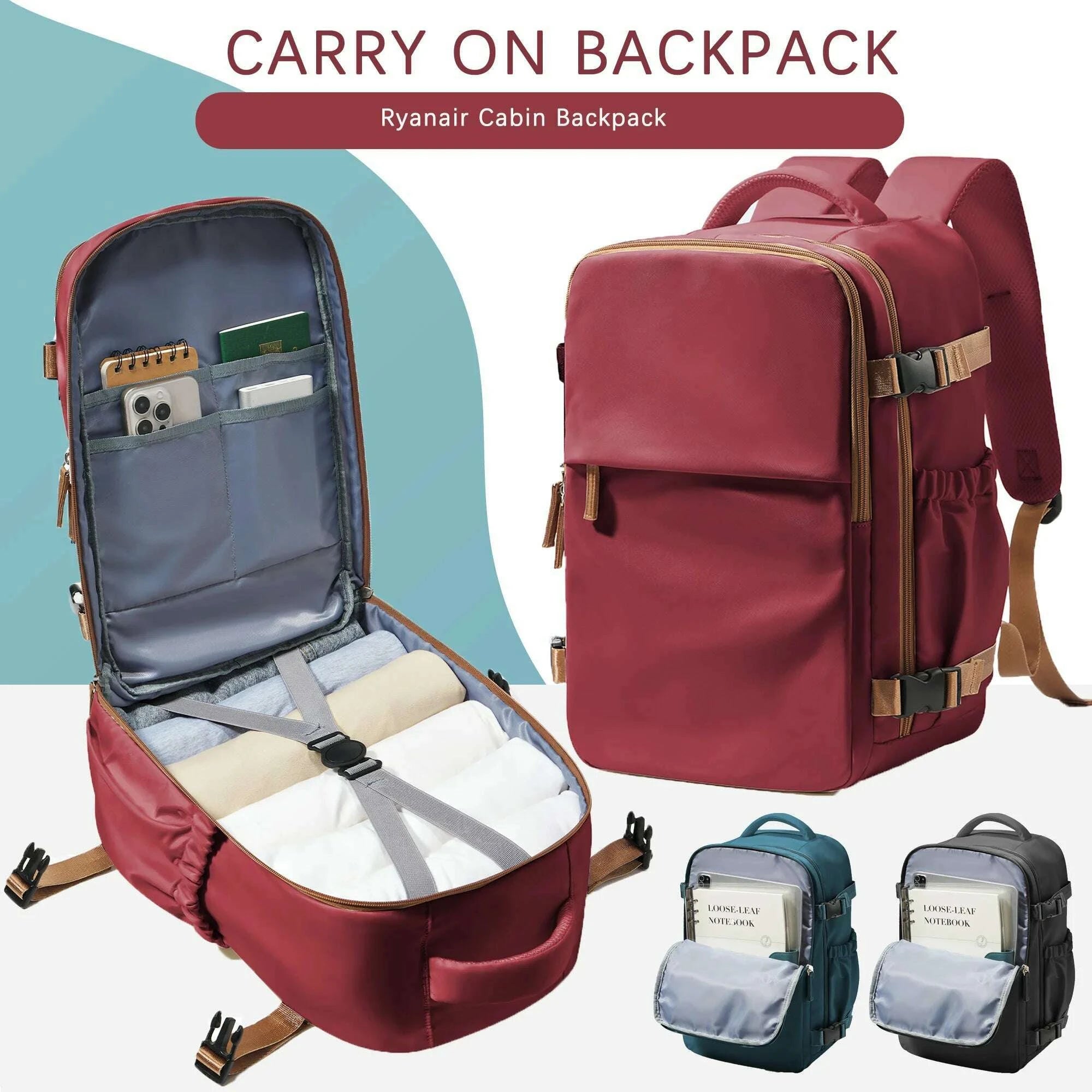 travel-backpack-cabin-bag-40x30x20-wizzair-carry-ons-aeroplane-men-women-156-inch-laptop-backpack-waterproof-casual-bussinesskimlud-womens-fashion-34614041