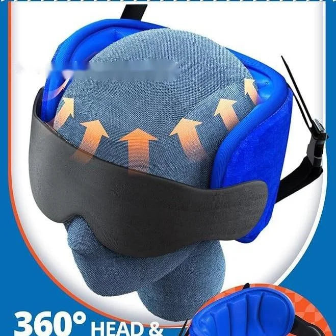 3D Sleep Eye Mask 100% Blackout Sleeping Mask Zero Eye Pressure Adjustable Eye Cover Sleep Aid Travel Neck Pillow With Eye Mask