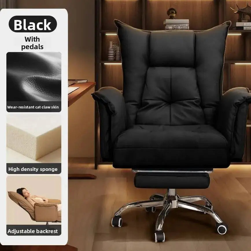 KIMLUD, Boss Chair, Home, Computer Chair, Sofa, Comfortable, Sedentary Office Chair, Reclining, Study Desk, Bedroom, Living Room, KIMLUD Womens Clothes